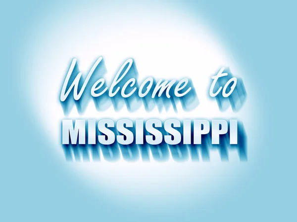 Welkom bij Mississippi — Stockfoto