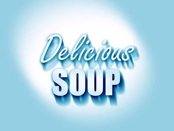 Delicious soup sign — Stock Photo, Image