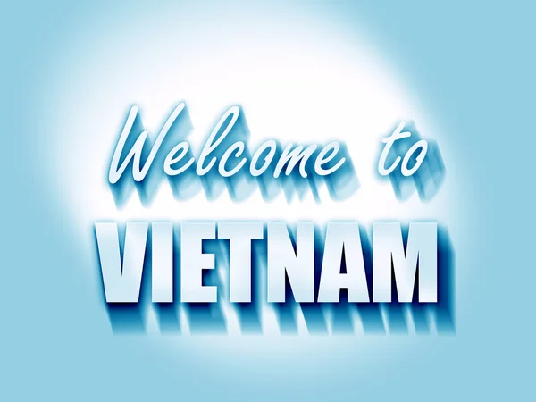 Добро пожаловать в VIETNAM — стоковое фото