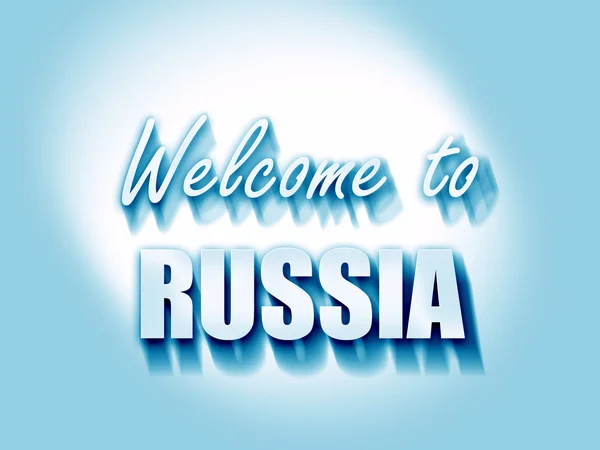 Welcome to russia — Stock Photo, Image