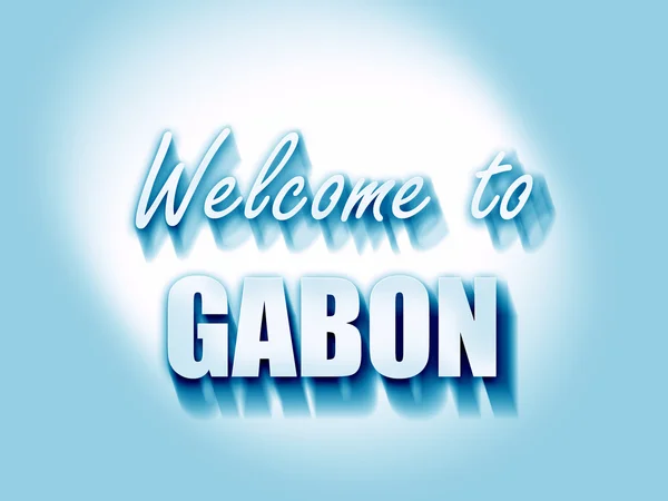 Välkommen till Gabon — Stockfoto