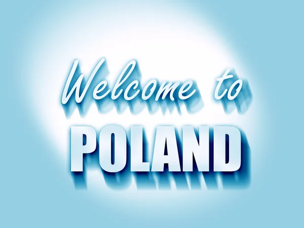 Welcome to poland — Stock Photo, Image