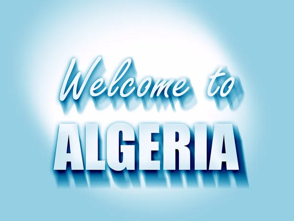 Bem-vindo à algeria — Fotografia de Stock