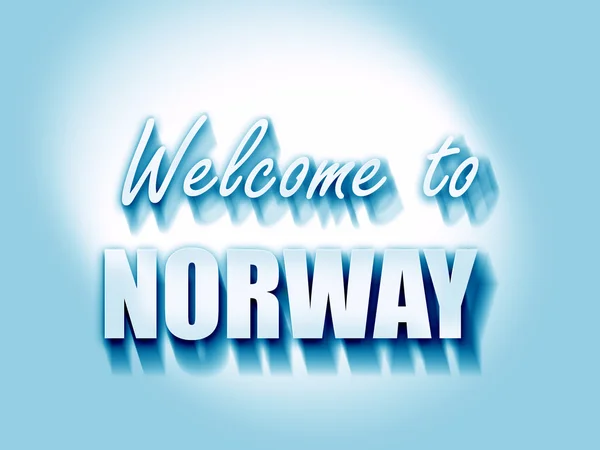 欢迎来到挪威 — 图库照片