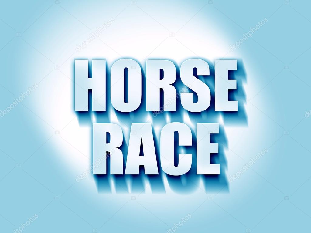Horse race sign — Stock Photo © ellandar #105220054