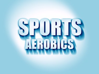 Spor aerobik arka plan oturum