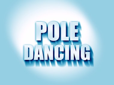 Pole dans işareti arka plan