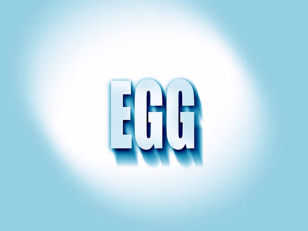 Delicioso signo de huevo — Foto de Stock