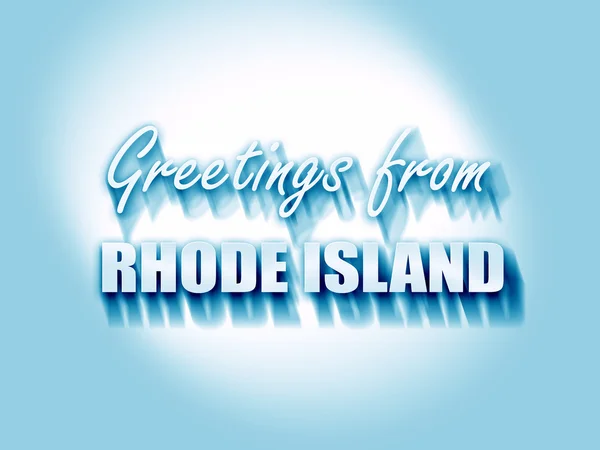 Привітання з острова Род — стокове фото