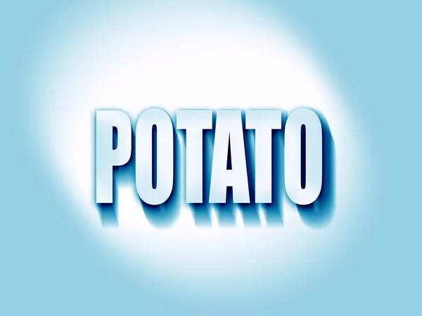 Läcker potatis tecken — Stockfoto