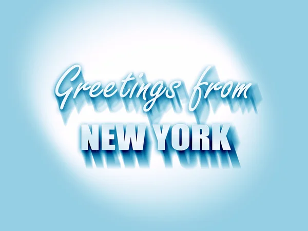 Greetings from new york — Stock Photo, Image