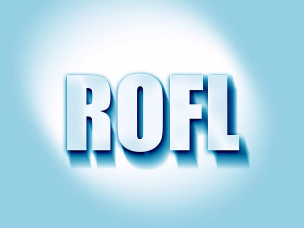 Rofl internet slang — Stock fotografie