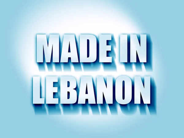 Hergestellt in libanon — Stockfoto