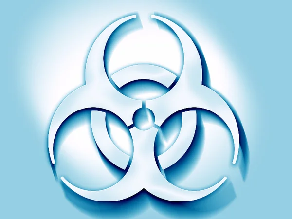 Bio hazard sign on a grunge background — Stock Photo, Image