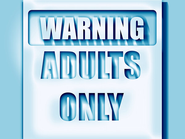 adults only sign