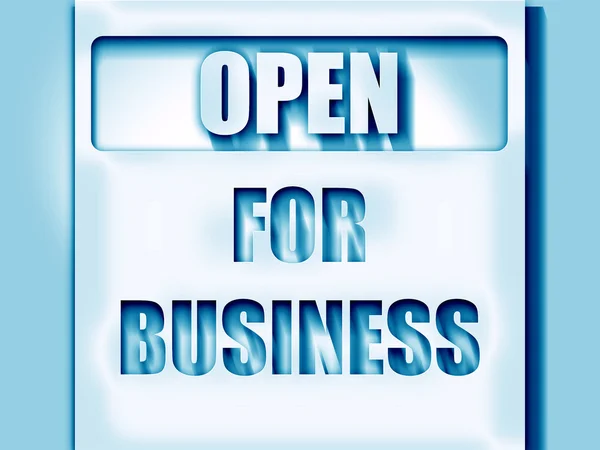 开放的商业标志 免版税图库照片