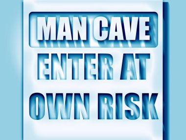 adam mağara işareti