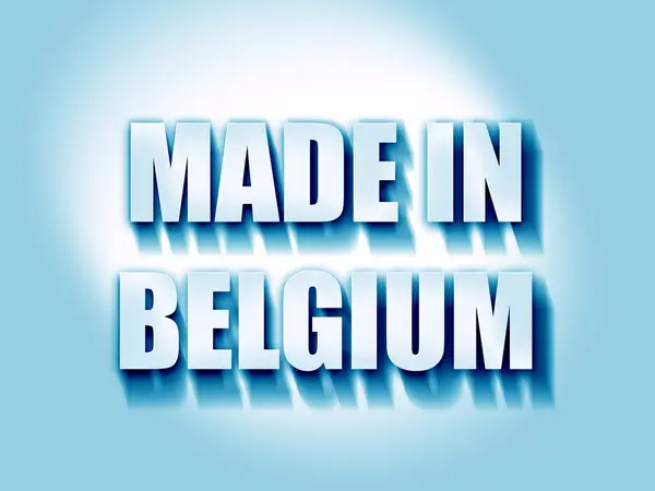 Hergestellt in Belgien — Stockfoto