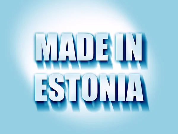 Hecho en estonia —  Fotos de Stock