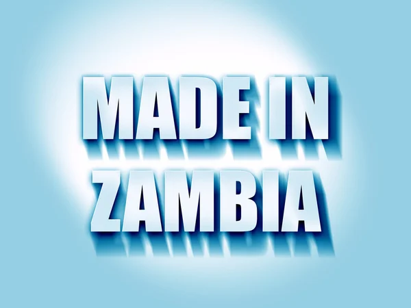 Gemaakt in zambia — Stockfoto