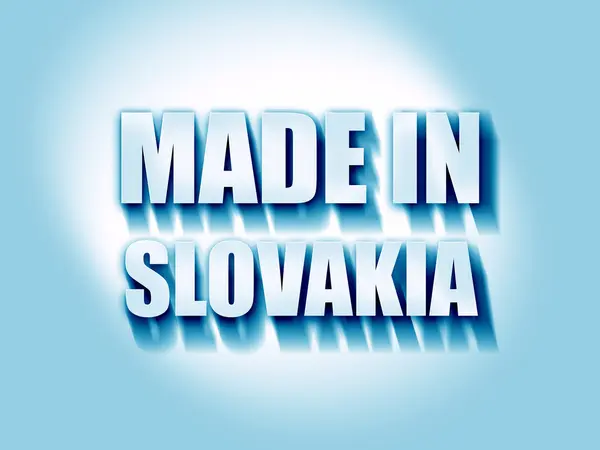 Fabricado na Eslováquia — Fotografia de Stock