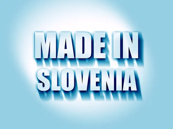 Fabricat în Slovenia — Fotografie, imagine de stoc