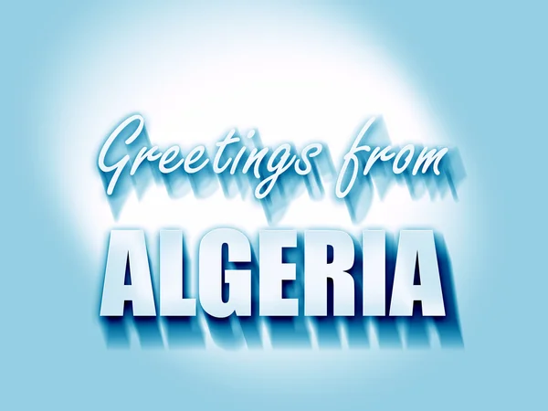 Greetings from algeria — Stock Photo, Image