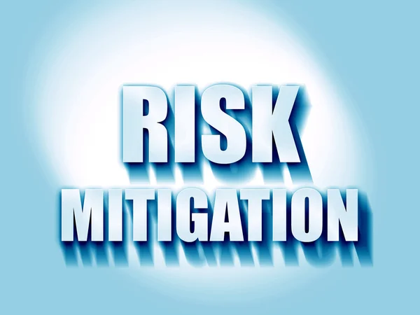 Risk mitigation sign — Stock Photo, Image