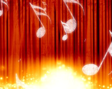 Kırmızı sahne arka plan