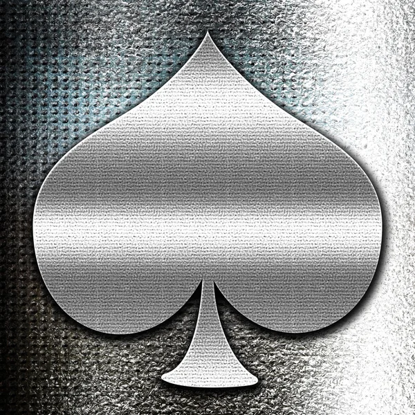 Spade card background — Stock Photo, Image