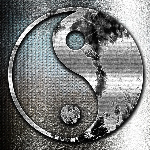 Símbolo Ying Yang — Fotografia de Stock