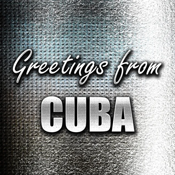 Greetings from cuba — Stock Photo, Image