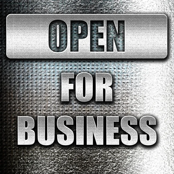 Open for business sign — Stock Photo, Image