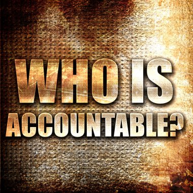 who is accountable clipart
