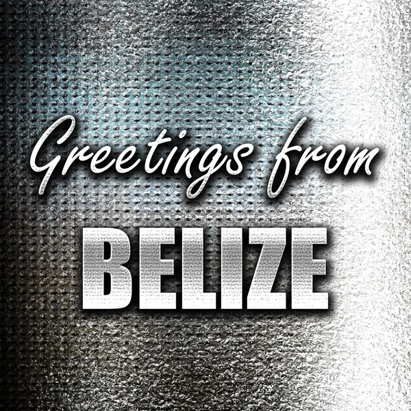 Hälsningar från belize — Stockfoto