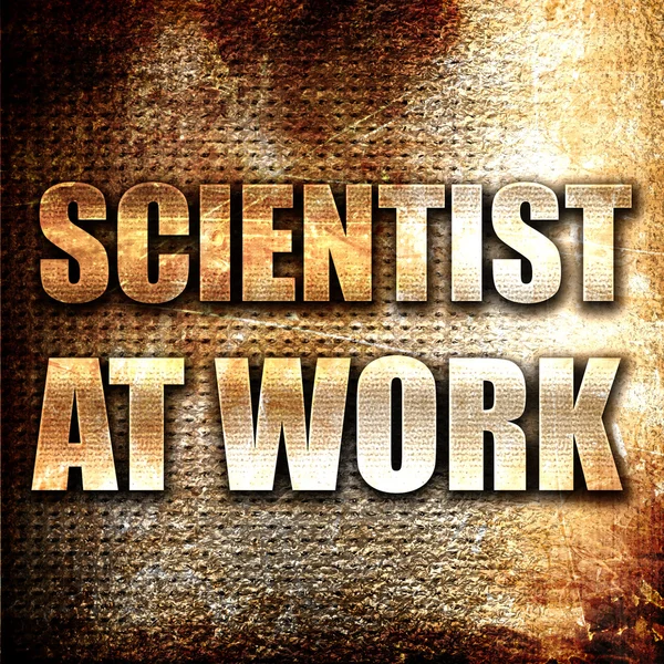 Científico en el trabajo — Foto de Stock