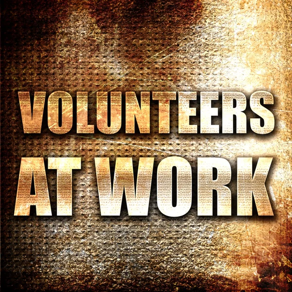 Εθελοντής στην εργασία — Φωτογραφία Αρχείου