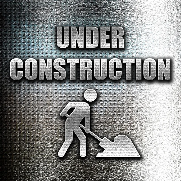 Under construction sign — Stock Photo, Image