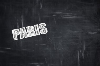 Tebeşir harfleri ile chalkboard arka plan: paris