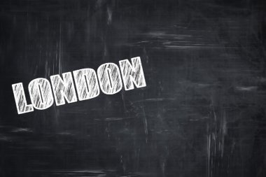 Tebeşir harfleri ile tebeşir tahtası arka plan: londra