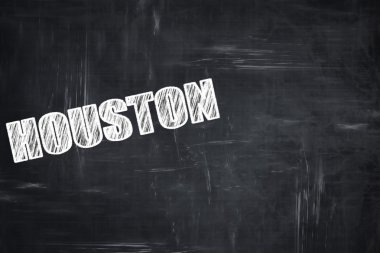 Tebeşir harfleri ile chalkboard arka plan: houston