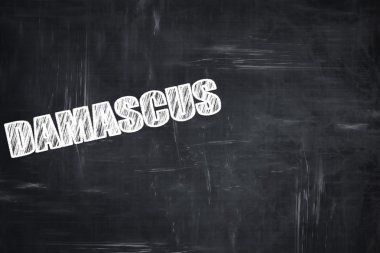 Tebeşir harfleri ile chalkboard arka plan: şam