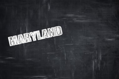 Tebeşir harfleri ile chalkboard arka plan: maryland