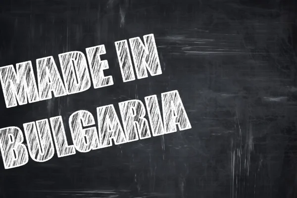 チョーク文字の黒板の背景:ブルガリア製 — ストック写真