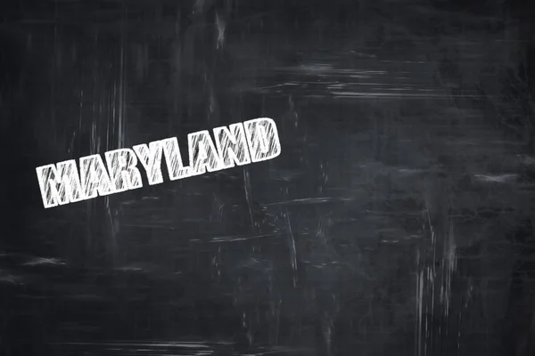 Tebeşir harfleri ile chalkboard arka plan: maryland — Stok fotoğraf