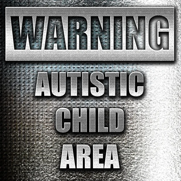 Autistisch kind aanmelden — Stockfoto