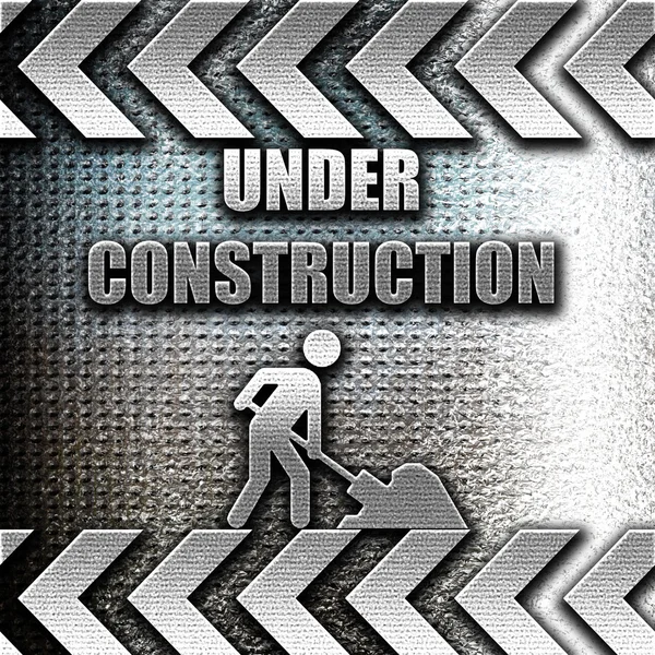 Under construction sign — Stock Photo, Image