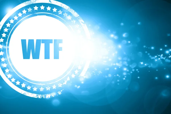 Синий штамп на скользящем фоне: wtf internet snapchat — стоковое фото