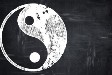 Kara tahta yazma: Ying yang sembolü