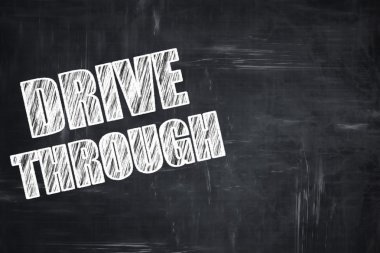 Kara tahta yazma: sürücü gıda yoluyla